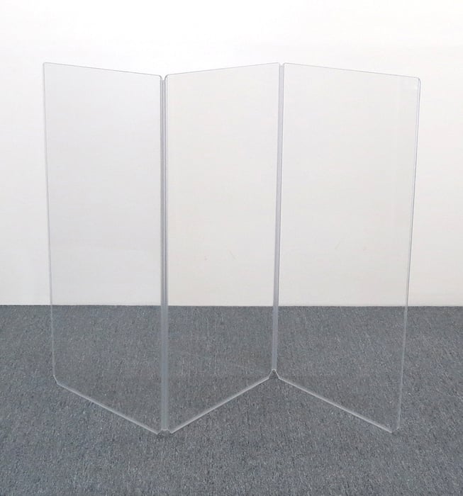 Clearsonic A2448X3 4' X 6' 3-Section Clear Acoustic Isolation Panel