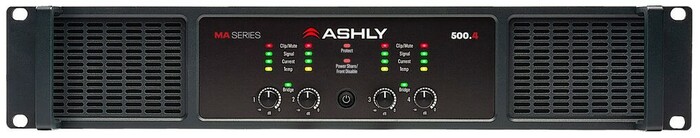 Ashly MA500.4 4-ch Multi-Mode Power Amp, 4 X 500W @ 2/4/8 Ohms & 70V/25V