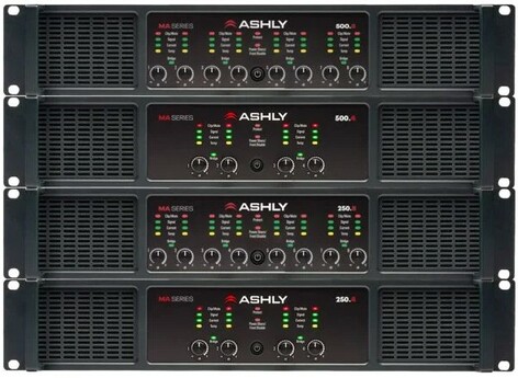 Ashly MA500.4 4-ch Multi-Mode Power Amp, 4 X 500W @ 2/4/8 Ohms & 70V/25V