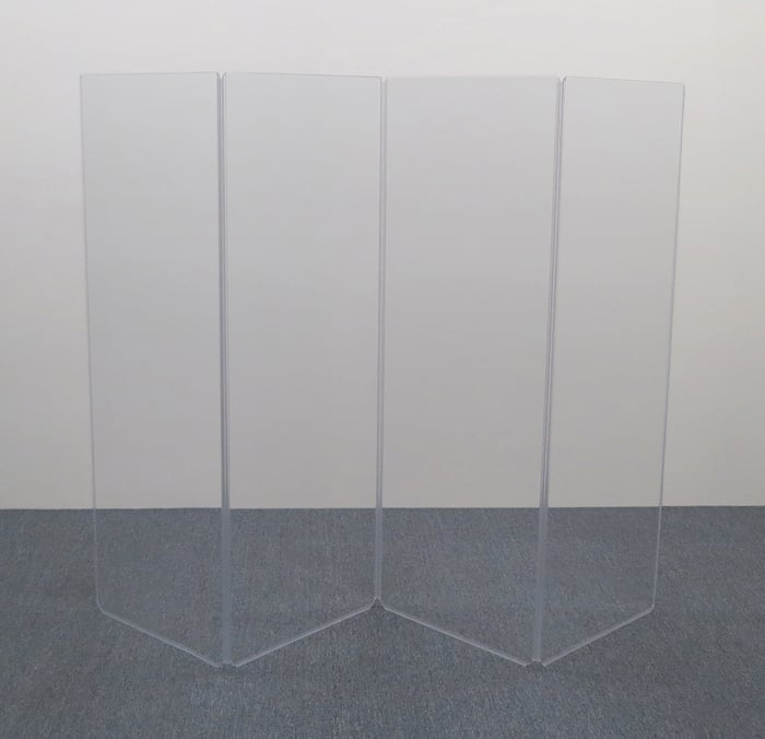 Clearsonic A2466x4 5.5' X 8' 4-Section Clear Acoustic Isolation Panel