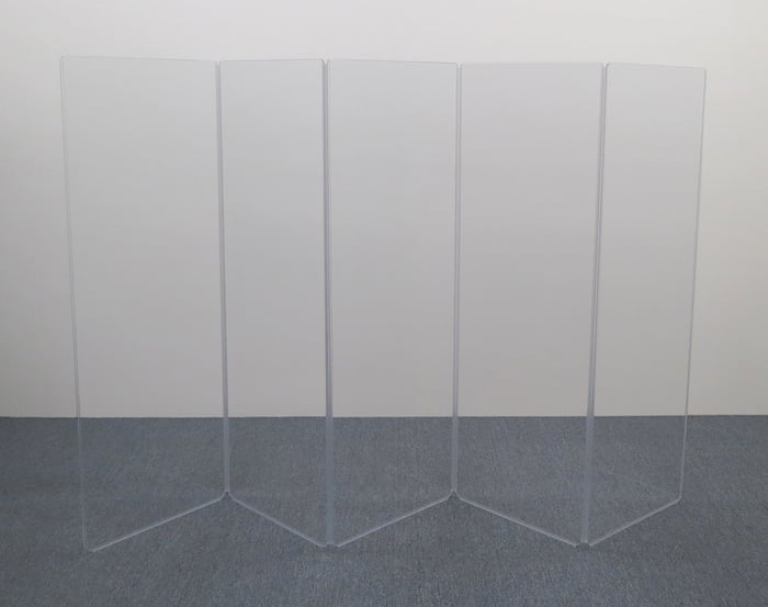 Clearsonic A2466X5 5.5' X 10' 5-Section Clear Acoustic Isolation Panel