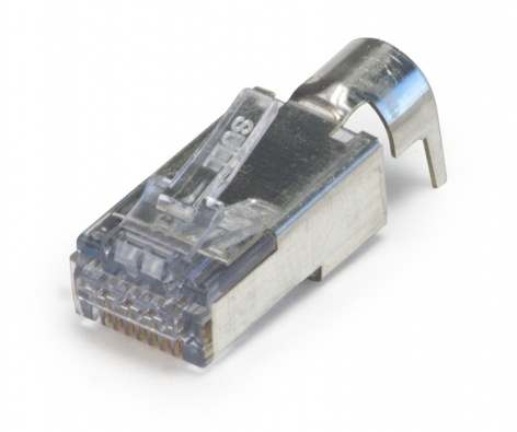 Platinum Tools ezEX®44 Shielded 25/Clamshell RJ45 External Ground Connector