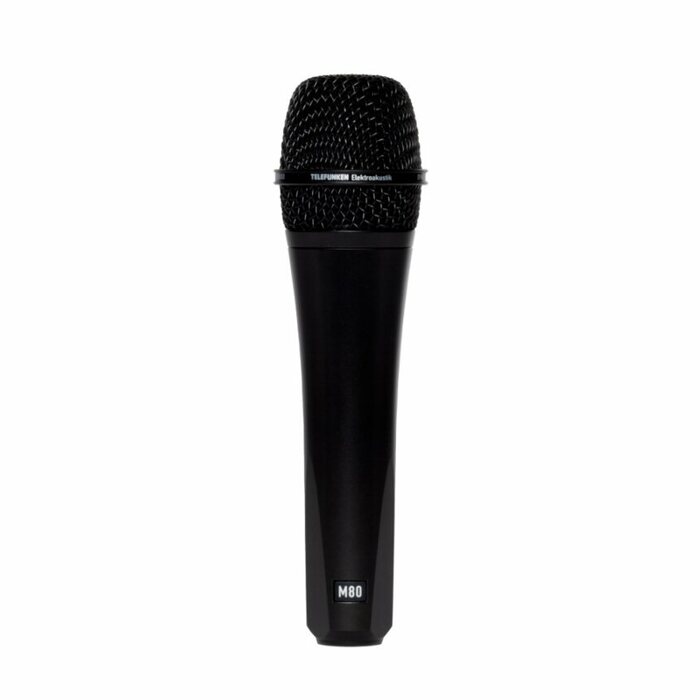 Telefunken M80-BLACK Supercardioid Dynamic Handheld Microphone, Black