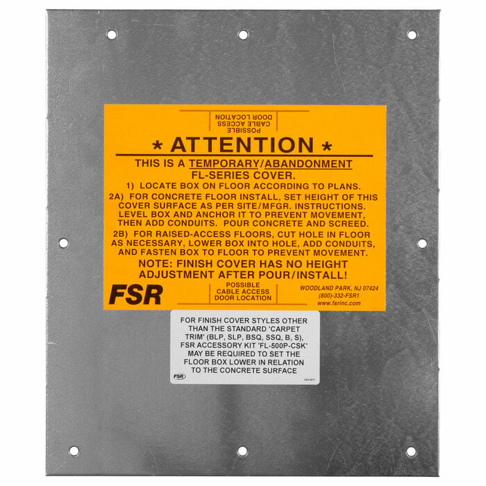FSR FL-540P-6-B FLOOR BOX 6" DEEP, #12505
