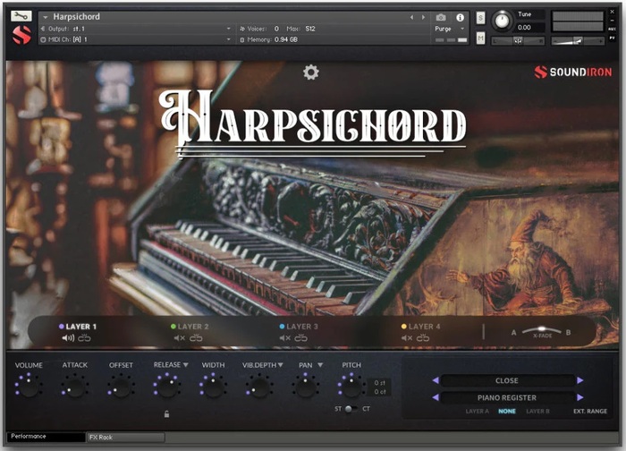 Soundiron Harpsichord 18th Century Italian Bizzi Harpsichord [Virtual]