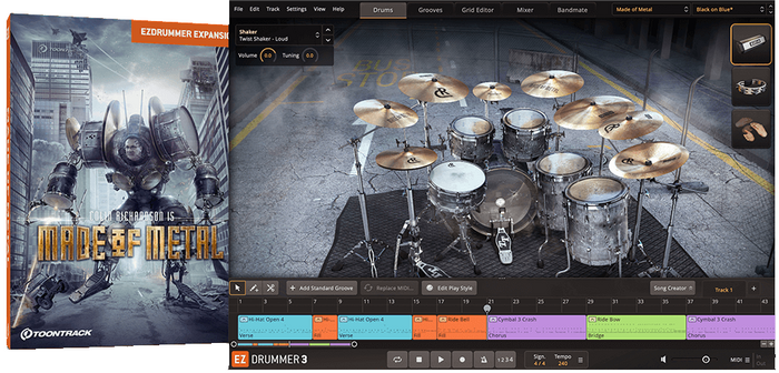 Toontrack Made of Metal EZX Expansion For EZdrummer 2 [Virtual[