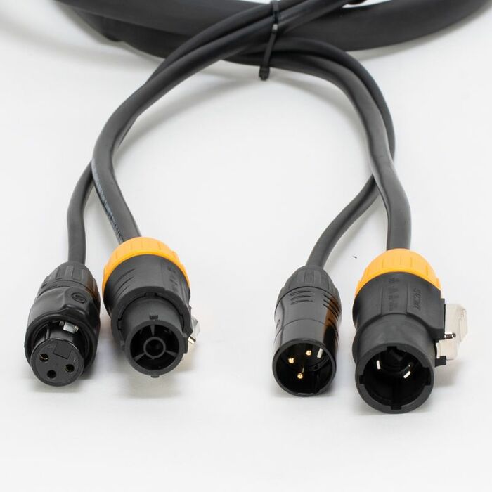 ADJ AC3PTRUE3 3' 3-Pin DMX And Power Con TRUE1 Cable, IP65 Rated