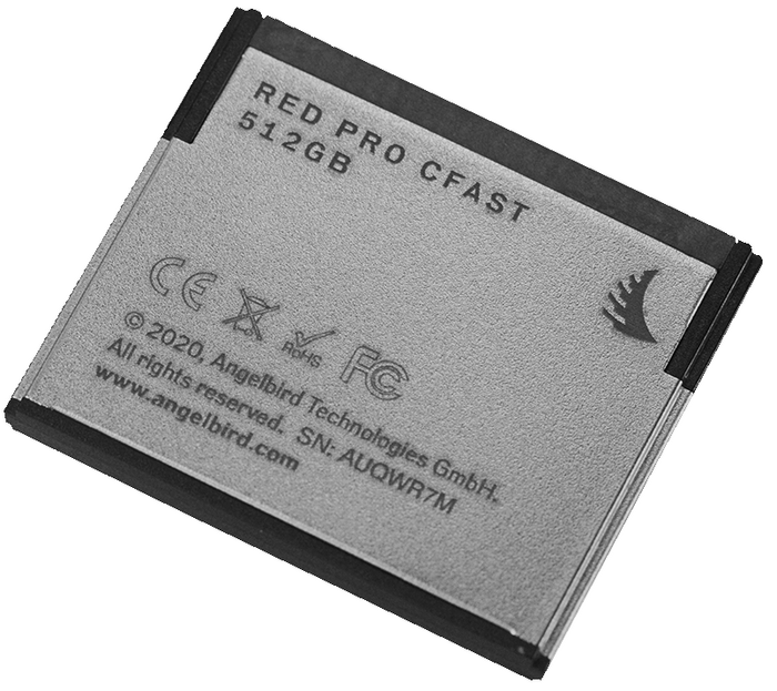 RED Digital Cinema 750-0093 RED PRO CFast 512GB 2.0 Memory Card