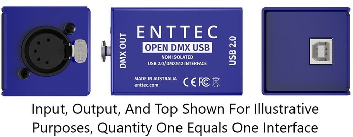 Enttec Open DMX USB USB To DMX Interface, Unisolated
