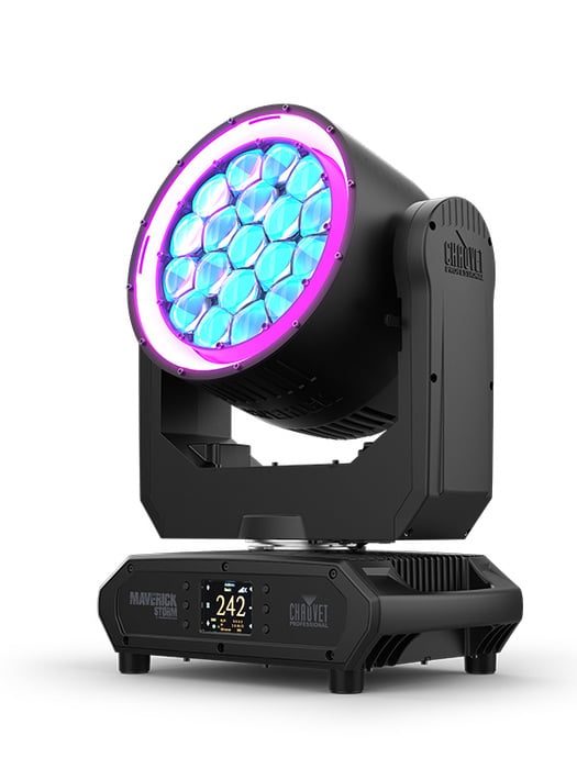 Chauvet Pro MAVERICKSTRM2BEAMWSH RGBW LED MOVING HEAD 3.6-53.4 DEGREE