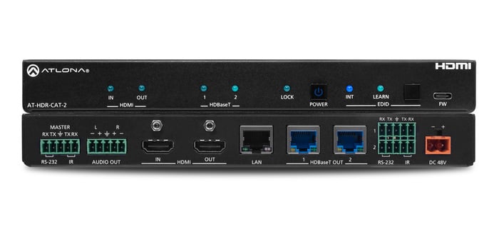 Atlona Technologies AT-HDR-CAT-2 2-Output 4K HDR HDMI To HDBaseT Distribution Amplifier
