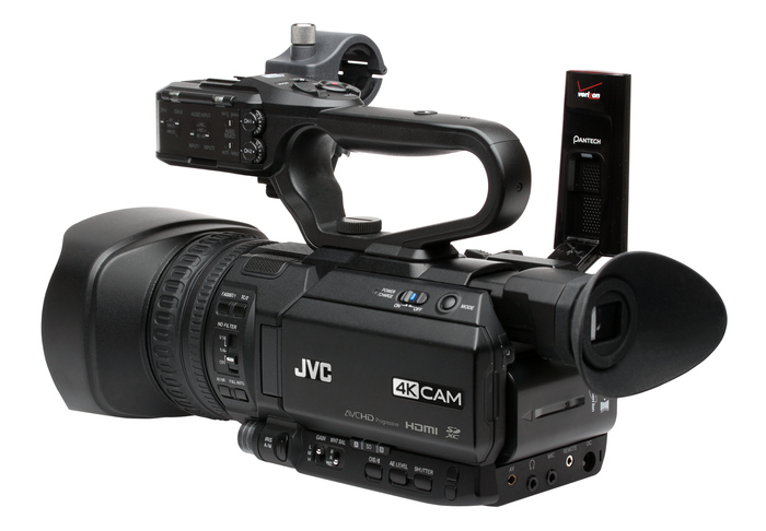 JVC GY-HM250U [Restock Item] 4K CAM UHD Streaming Camcorder With  Lower-Third Graphic Overlays