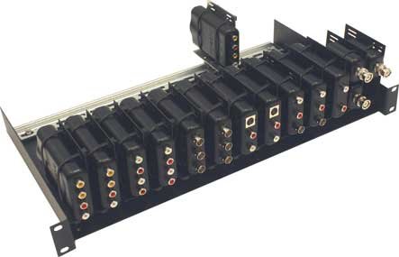 Intelix DIN-RACK-KIT 19" Balun Rack Mounting Tray (with 17" DIN Rails)