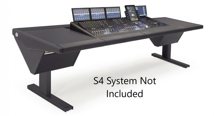 Argosy Eclipse Console for S4 DR-B 5' Wide Base System With Desk Left, Rack Right, Black