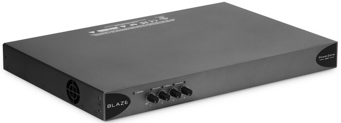 Blaze Audio PowerZone 1004 Single Space 4-input Configurable 1000W Installation Amplifier With 4x 250W