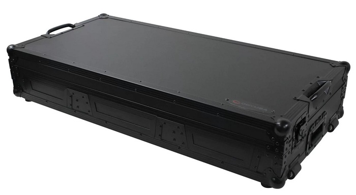 Odyssey FZGSL12CDJWRBL 12" Flight Coffin Case With Wheels And Glide Platform For DJ Mixer And Two Battle Position Turntables
