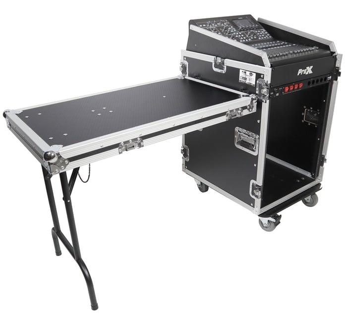 ProX T-16MRSS13ULT Universal 19" Rack-Mount Mixer W-13U Top And 16U Front W-2 Side Work Tables