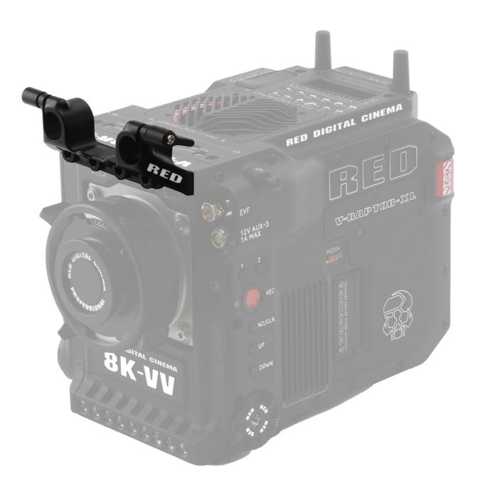 RED Digital Cinema V-RAPTOR XL Top 15mm LWS Rod Support Bracket Attachment For Rod-Mounted Accessories On V-RAPTOR Cameras