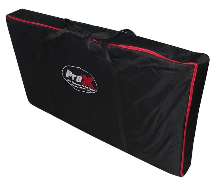 ProX XF-Mesa MK2 DJ Facade Table Station With White And Black Scrims And Padded Carry Bag