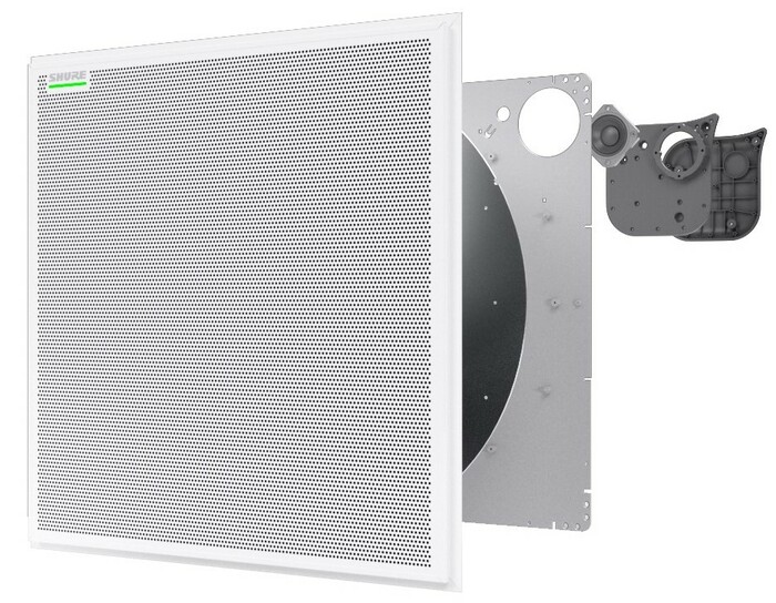 Shure MXA902-S Integrated Conferencing Ceiling Array, Square, 24"