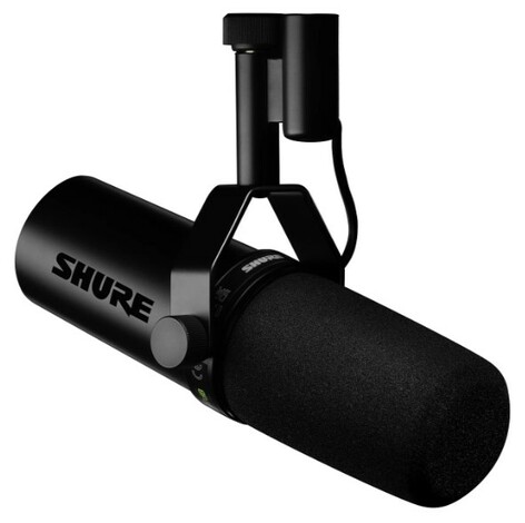 Shure Voice Over SM7dB Bundle Dynamic Microphone With Boom Mic Stand And Audio Interface