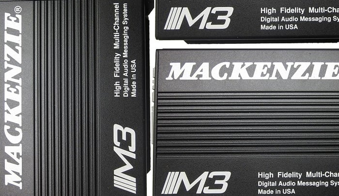 Mackenzie Labs M3.1+1 Digital Audio Messaging System, 1 GB Memory, Wall Mount Package
