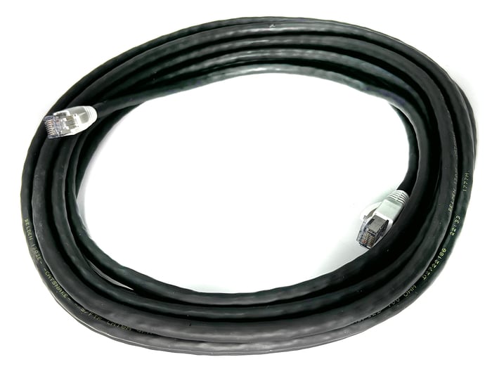 Whirlwind ENC6SR100 100' Shielded Tactical CAT6 Cable With Dual RJ45 Connectors And Cap