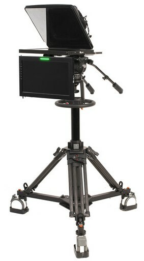 ikan PT4700S-TMW-PEDESTAL 17" SDI Teleprompter, Pedestal And Dolly Turnkey, 19" Widescreen Talent Monitor