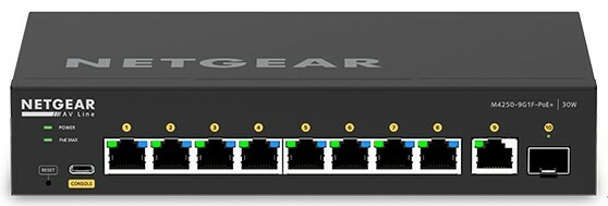 Netgear GSM4210PD-100NAS 10-Port M4250-9G1F-POE+ Managed Switch