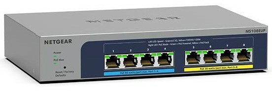 Netgear MS108EUP-100NAS 8-Port Netgear Plus MS108EUP  Switch With PoE ++