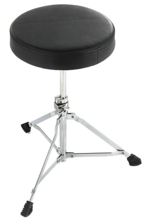 Pacific Drums 300 Series 12" Round-top Drum Throne 12” Round Top Padded Seat, Single-braced Legs, And Anti-slip Feet
