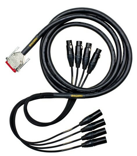 Mogami Gold AES TD DB-25 XLR 20 20' 4 XLR Male & 4 XLR Female Digital Breakout Cable
