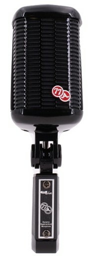 CAD Audio A77Bk Large Diaphragm SuperCardioid Dynamic Side Address Vintage Microphone, Gloss Black