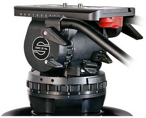 Sachtler Video 25 Plus FB Flat Base Fluid Head With Touch And Go Camera Plate