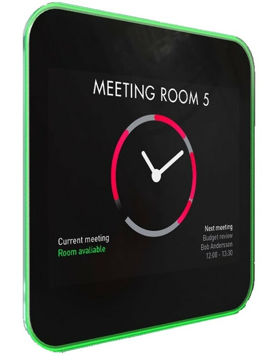 Biamp Evoko Liso Room Manager Self-hosted Room Booking Display With Mounting Kits For Standard And Glass Walls