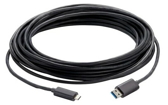 Vaddio 440-1007-030 98.4' USB 3.2 Gen 2 Type-C To Type-A Active Optical Cable, 30m