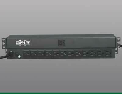 Tripp Lite PDU1215 [Restock Item] Single-Phase Basic PDU With 13-Outlets, 15' Cord, 1 Rack Unit