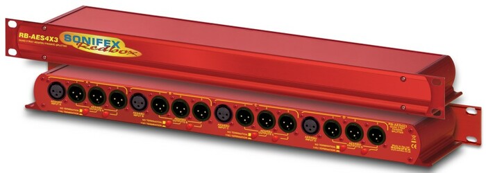 Sonifex RB-AES4X3 Quad 3-Way AES/EBU Splitter XLR Connectors