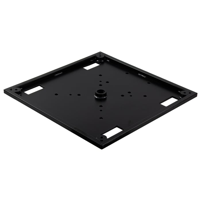 Show Solutions BP3030-STEEL-09mm-R1 30? X 30?, 9mm Thick Steel Plate On A 1? Raised Frame With 1 Welded 1.5? Schedule 40 Flange