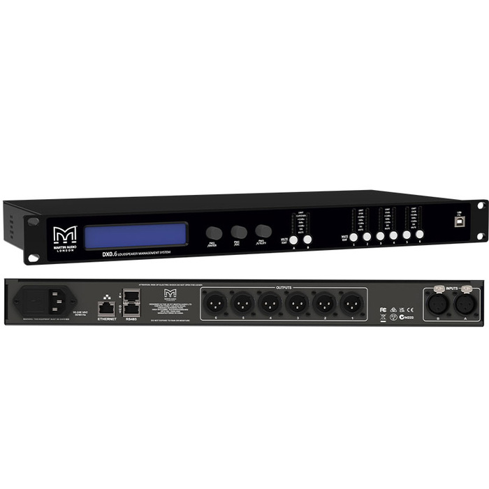 Martin Audio DX0.6 2 In, 6 Out Network System Controller