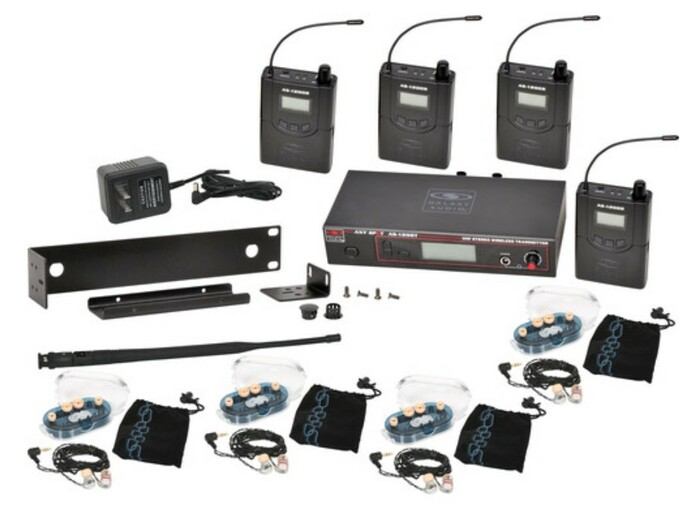Galaxy Audio AS-1206-4 AnySpot Wireless In-Ear Monitor System Band Pack With EB6 Earbuds