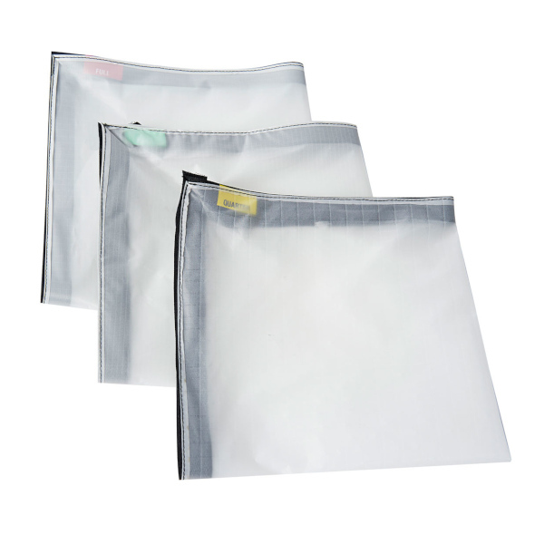 Litepanels Gemini 1x1 Cloth Set [Restock Item] Snapbag Cloth Set With 1/4, 1/2, Full Stop Fabric