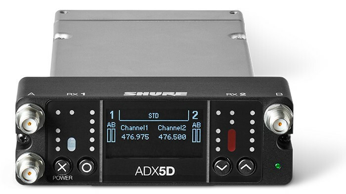 Shure ADX5DUS Axient Digital Dual-Channel Portable Wireless Receiver