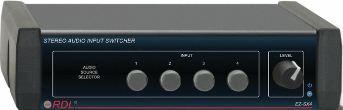 RDL EZ-SX4 [Restock Item] Stereo Audio Input Switcher, 4X1