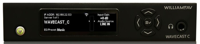 Williams AV WF T5C-D 1-Channel Audio Over Wi-Fi Streaming Device With Dante