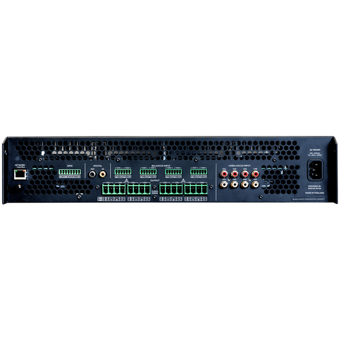 Blaze Audio PowerZone Connect 4008 Pro 20 Input 4000W Max 8-channel Networkable Matrix Smart Amplifier With Onboard  Mixing, DSP, Wi-Fi, Control And Powersharing