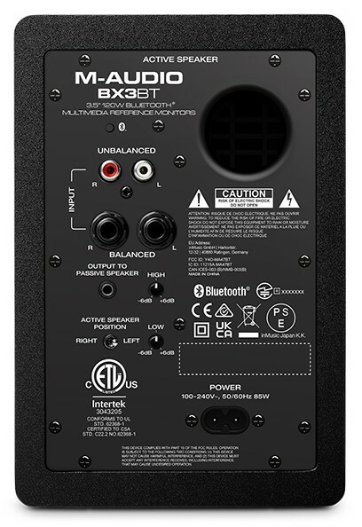 M-Audio BX3PAIRBTXUS 3.5" 120W Studio Monitors, Pair