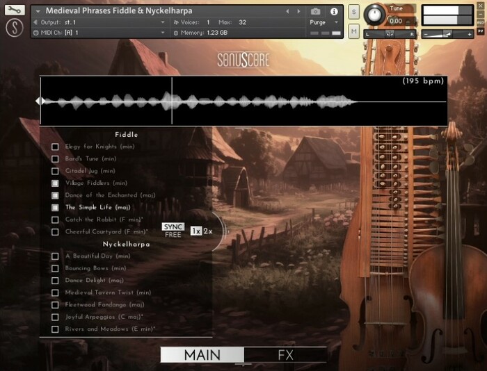 SonuScore Medieval Phrases Fiddle & Nyckelharpa Medieval Instruments And Phrasing Sound Pack [Virtual]