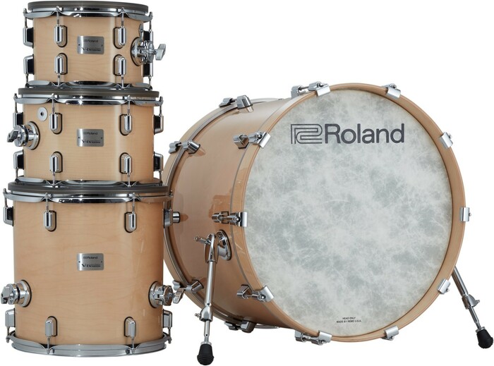 Roland VAD706-K V-Drums Acoustic Design 706 5-Piece Electronic Drum Kit, Natural