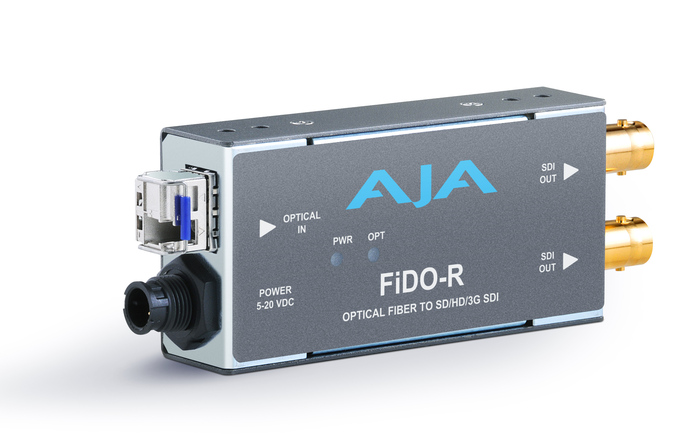 AJA FIDO-R [Restock Item] 1-Channel Single-Mode LC Fiber To 3G-SDI Receiver